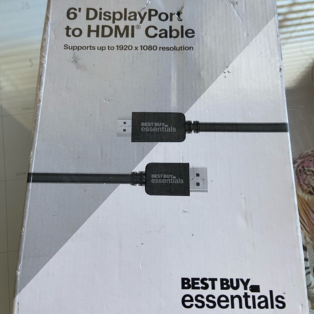 Bestbuy essentials DisplayPort to HDMI cable